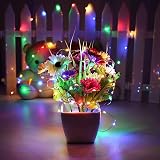 ooklee Fairy Lights Battery Operated 2 Pack 10M 100 LED Waterproof Copper Wire view 7