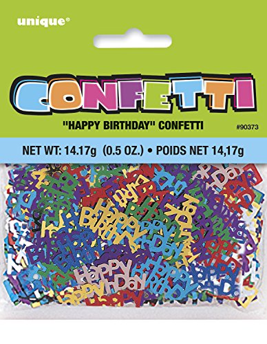 Unique Foil Happy Birthday Confetti