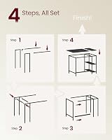 VASAGLE Computer Desk 100x50x76 cm Ebony Black LWD046B04 view 7