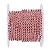 BENECREAT 10 Yard Crystal Rhinestone Close Chain Clear Trimming Claw Chain Sewing Craft about 2880pcs Rhinestones, 2mm - Red (Silver Bottom)