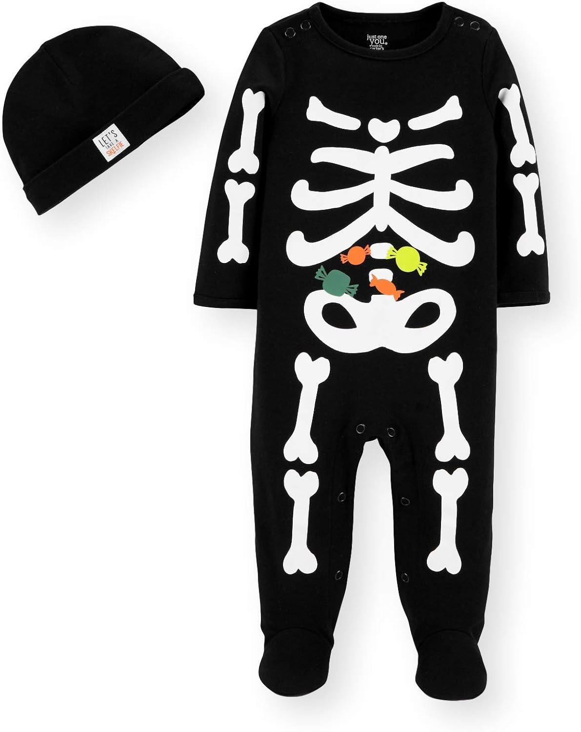 baby boy skeleton pajamas
