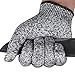 Evridwear Cutting Gloves Level 5 Cut Resistant, Food Safe Gloves with Non-Slip Grip for Kitchen, Meat Cutting & Mandoline Use, 2 Pairs (S, Pink+Gray)
