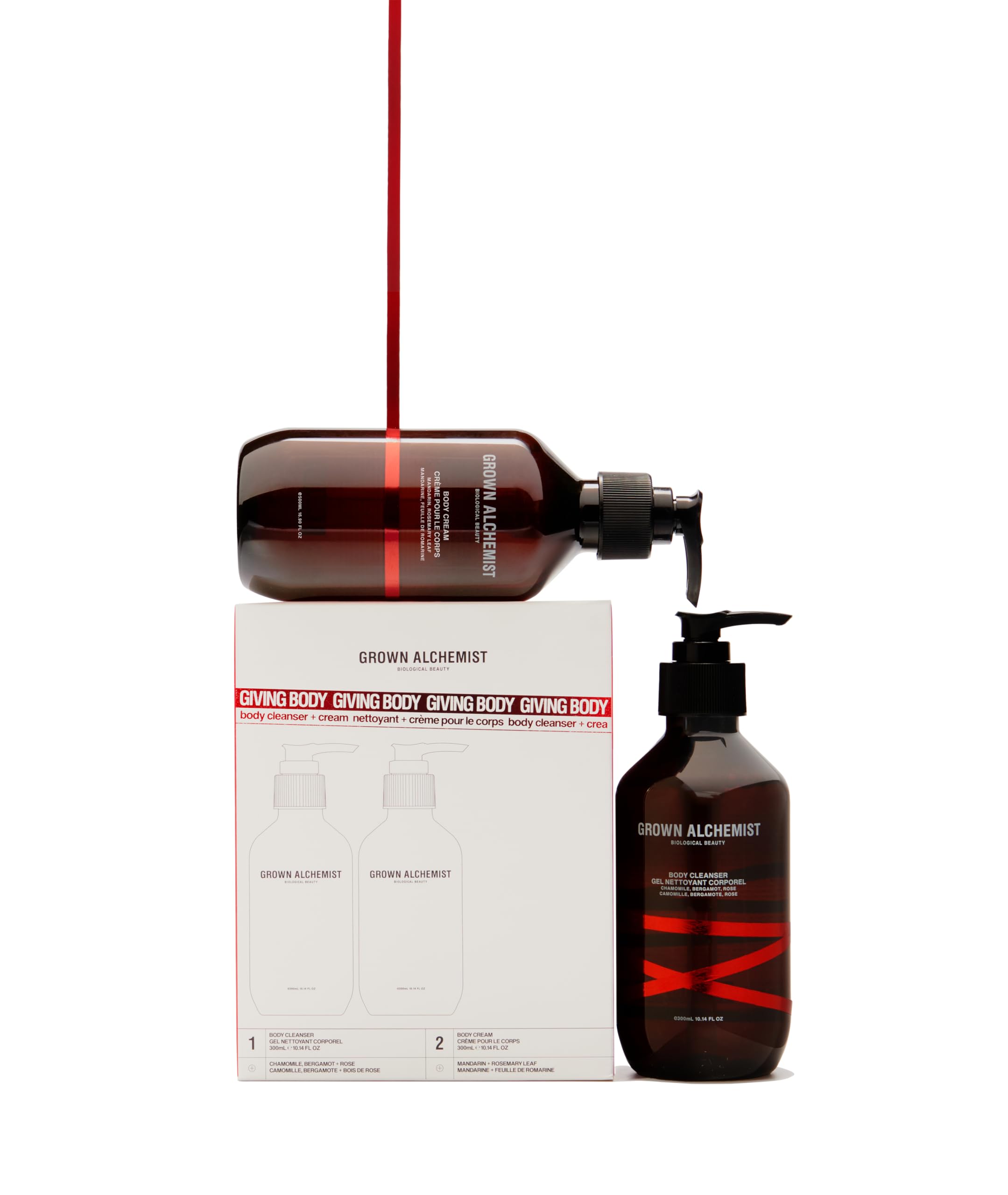 Grown Alchemist Limited Edition Gift Set & Value Pack - Body Cleanser & Cream 300ml
