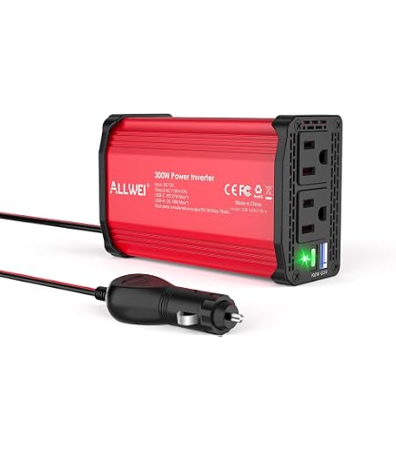 Inversor De Corriente Para Coche, Convertidor De Adaptador USB Dual De