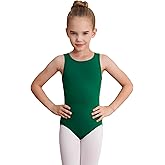 WEGETIT Leotards for Girls Gymnastics Black Sleeveless Leotard Toddler Dance Tank top Kids Ballet Bodysuit