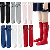 Kid Girls Knee High Stockings or Over Calf Socks Cotton Princess Tube Dress Socks