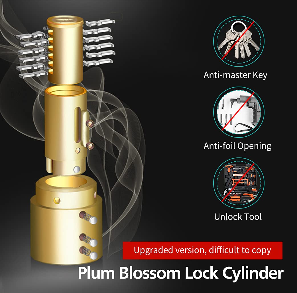 Alarm Disc Lock Set, 2pcs Brake Lock, Anti-Theft Waterproof 110 dB 7mm Pin 5ft Reminder Cable for Motorcycles Bike Scooter Carry Pouch