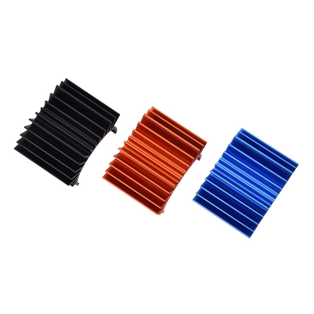 Motor Heat Sink, Metal 3PCS RC Cooling Fin RC Model Car Motor Heat Sink for 540/550 Motor