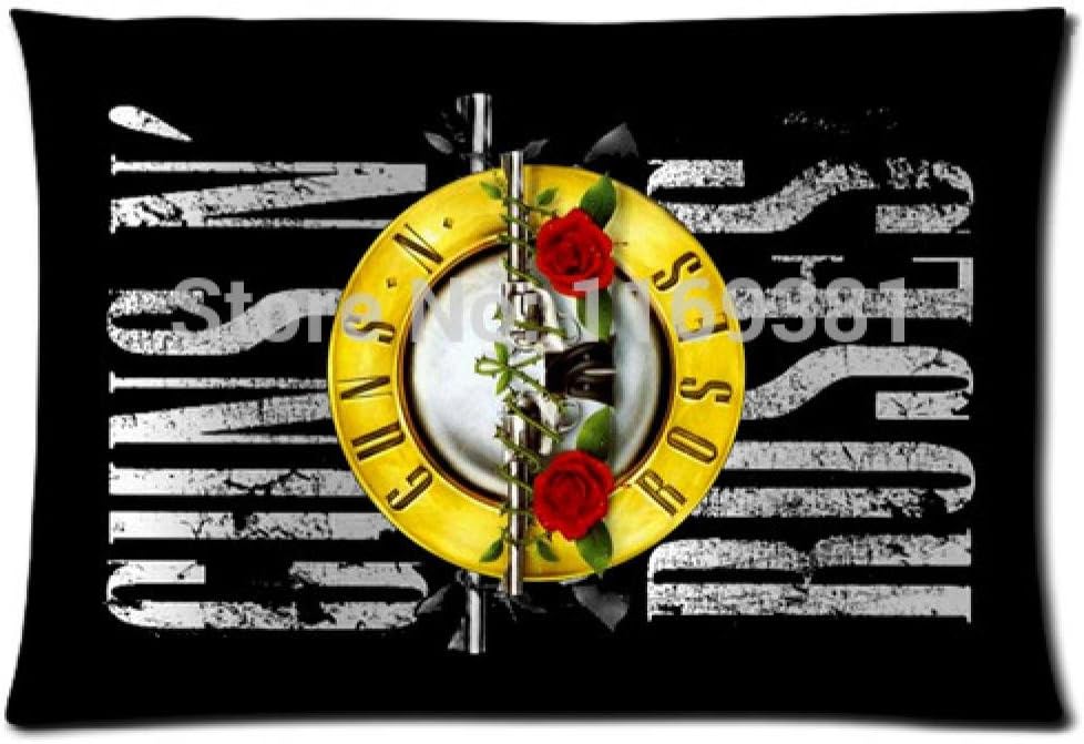 Hot Sale Fashinable Home Decorative Fantasy Guns N' Roses Rectangle Pillow Cases 20x30 (one side)