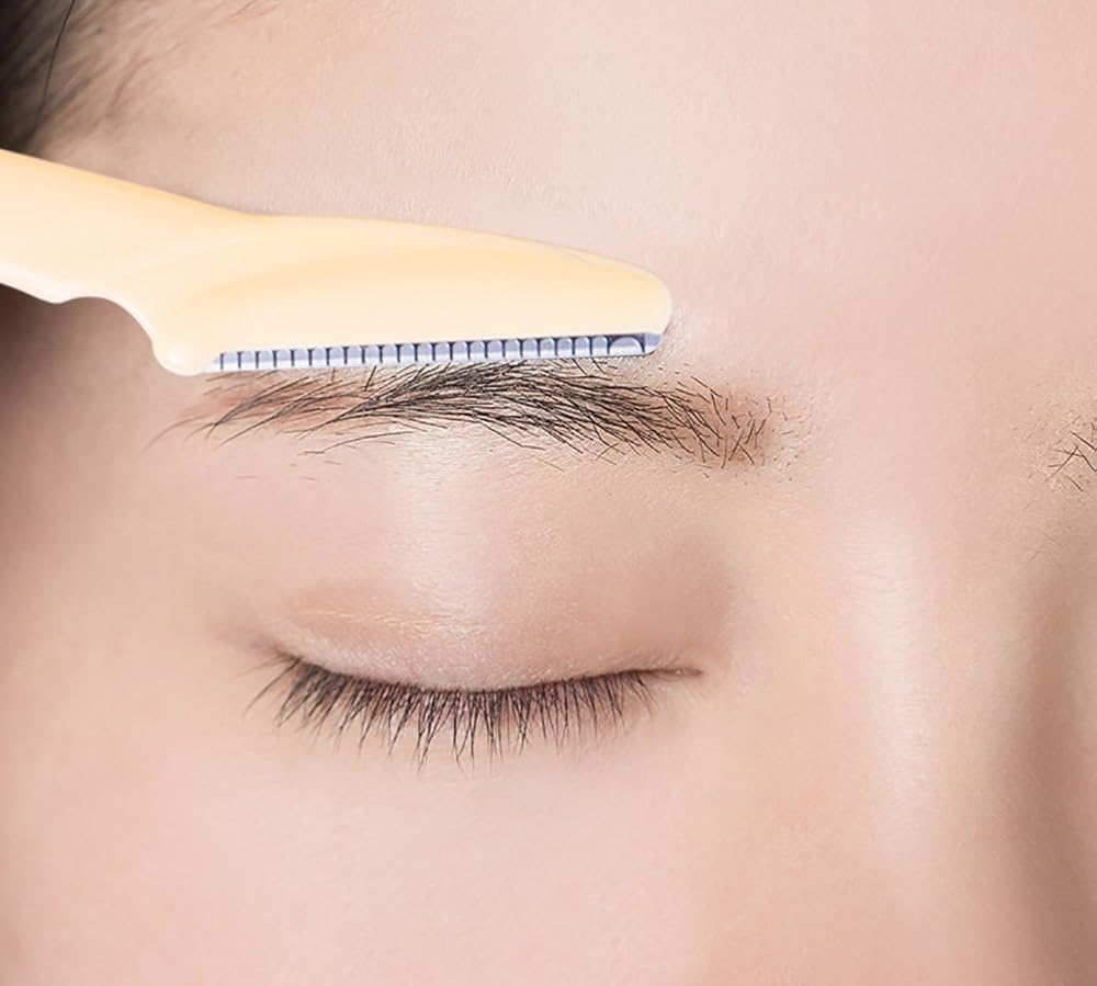 12 Pcs Eyebrow Razors Precision Sharpness for Trimming and Shaping