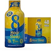 Vitamin Energy 8 Hour Sleep Shot Mixed Berry 48 Pack, Melatonin, 5-HTP, GABA, Valerian, Lavender, Nighttime Relaxation & Sleep Support Supplement, Zero Sugar, Vegan, Gluten-Free, Kosher, 1.93 fl oz