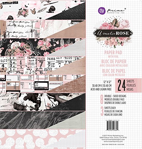Prima marketing amelia rose-12x12 paper pad
