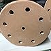 TigerShark 5 Inch 9 Hole Sanding Discs Grit 80/100/120/150/220 Assortment 50pcs Pack Special Anti Clog Coating Paper Gold Line Hook and Loop Dustless Random Orbital Sander Paper Coarse