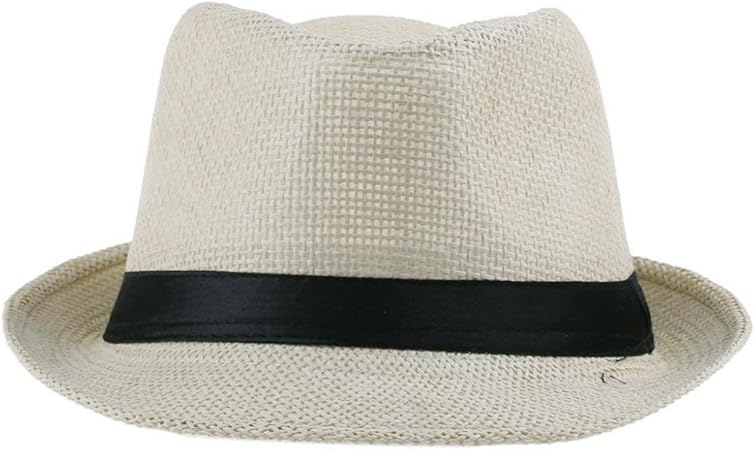 Amazon Eozyおしゃれ ユニセックス帽子 サマービーチキャップ Uv麦わら帽子 紫外線対策 帽子メンズ レディース 無地ポークパイ帽子zds 5 Off White Eozy Uvカット帽子