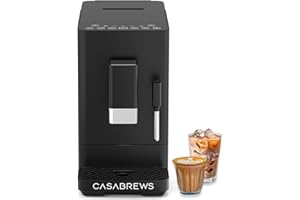 CASABREWS ACAFE Automatic Espresso Machine, 20bar Coffee Maker with Grinder and Milk Frother, Cappuccino Machines for Home or Office, All-in-One Grind and Brew Coffee Maker, Customizable Coffee Volume
