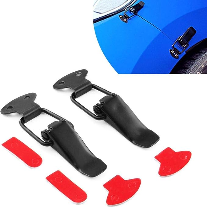 Car Bumper Security Hook Lock Clips Kit Quick Release Hook