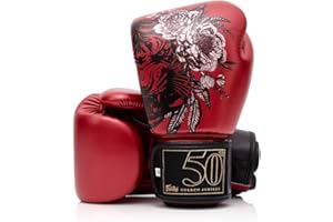 Fairtex Golden Jubilee Premium Muay Thai Boxing Gloves | Limited Edition Syntek Leather | Stylish Design for Training & Compe
