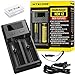 Smart Battery Charger, iGrace NITECORE New i2 (New 2016 version) Universal Smart Battery Charger For Li-ion / IMR / Ni-MH/ Ni-Cd with Car Adapter and iGrace Battery Box