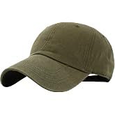 KBETHOS Classic Unisex Cotton Adjustable Low Crown Baseball Cap &ndash; Plain Dad Hat
