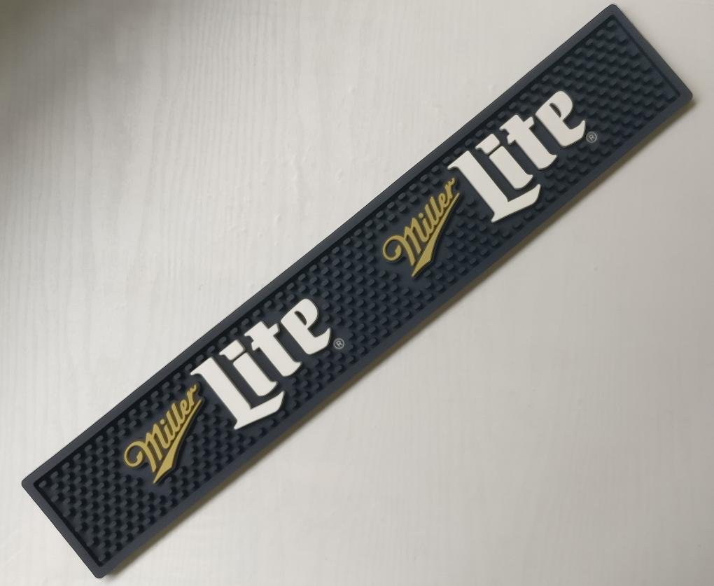 Miller Lite Throwback logo Professional Bar Mat Spill Mat Rail Drip Mat