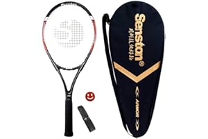 Senston Tennis Rackets 27/23/19 inch Tennis Racquets - Player Tennis Racket Set with Balls,Grips,Vibration Dampers
