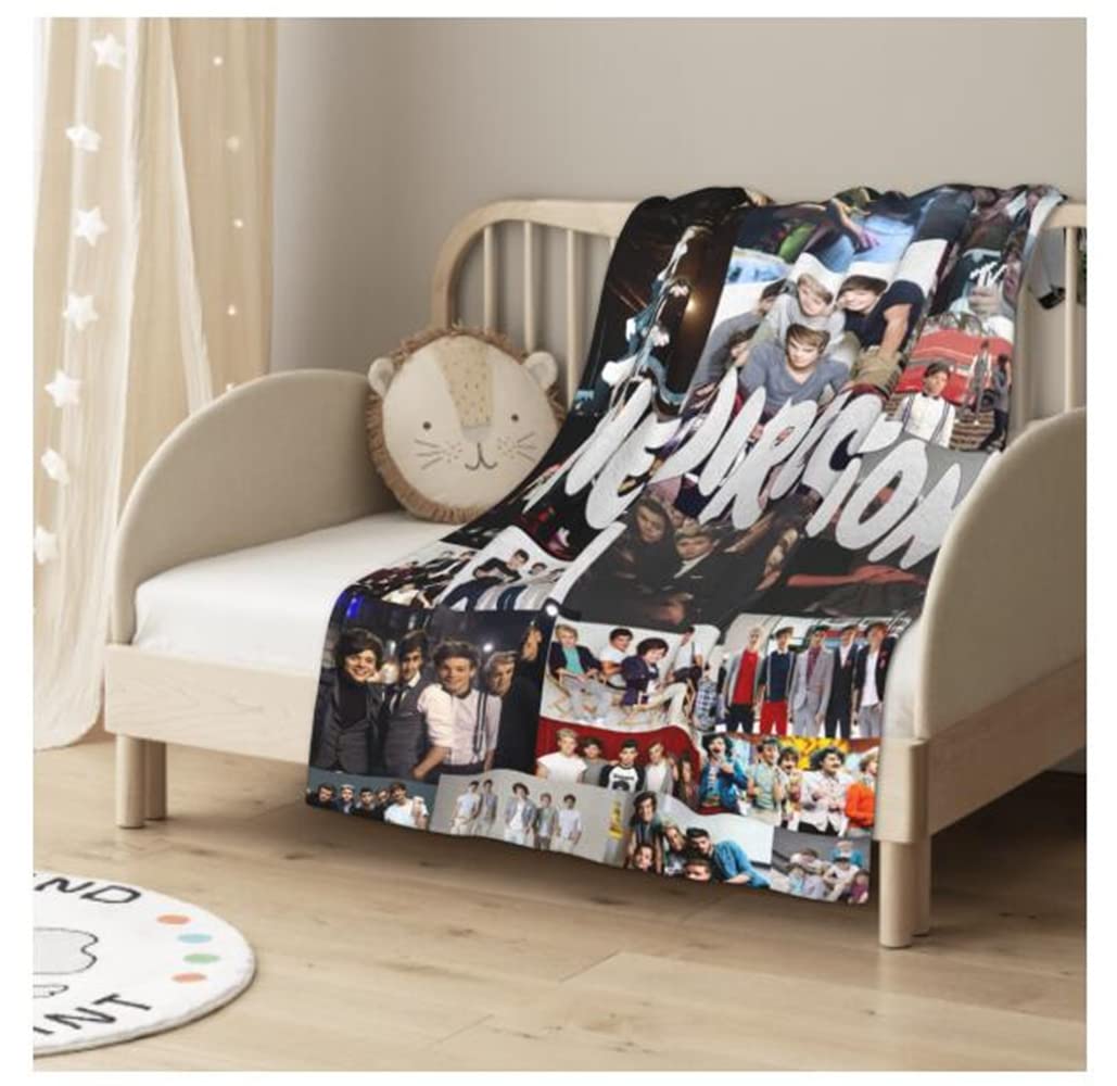 HYN Fleece Blankets Soft Lightweight Throws with Cartoon Print Flannel Blanket for Bed,Sofa,Travel,Camping Blanket130cmx100cm