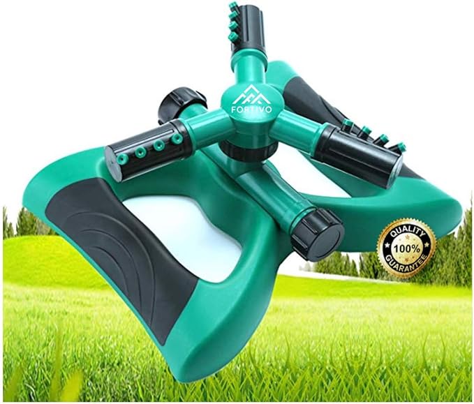 FORTIVO Lawn Sprinkler Garden Sprinkler 2020 Updated Automatic 360
