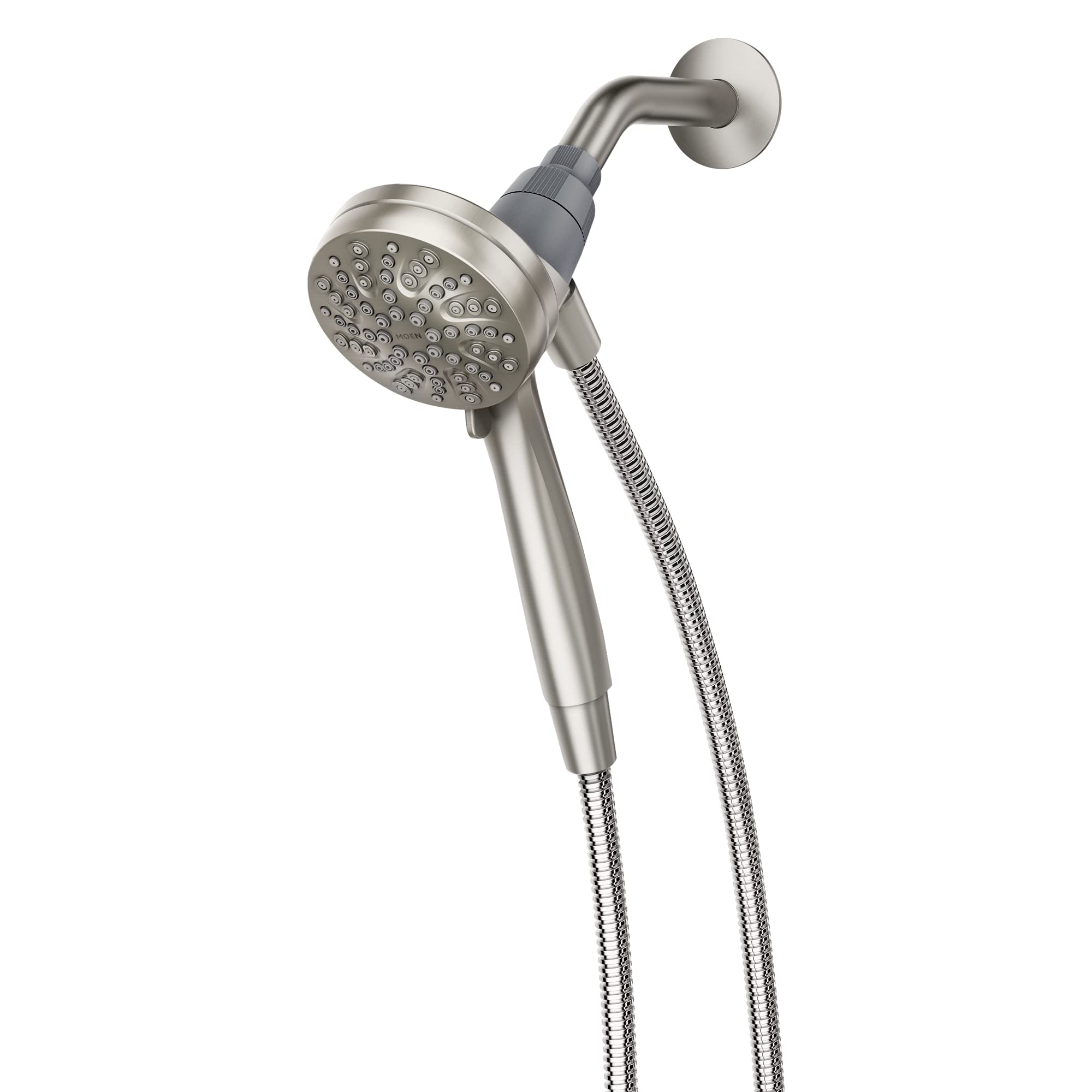 Photo 1 of Moen 26100EPSRN Engage Magnetix Eco-Performance Six-Function Detachable Handheld Shower Head with Magnetic Docking System and 60-Inch Hose, Showerhead, Spot Resist Brushed Nickel