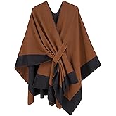 Moss Rose Women's Shawl Wrap Poncho Ruana Cape Open Front Cardigan Shawls for Spring Fall Winter
