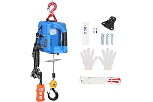 NUCHOICE 3-in-1 Electric Hoist Winch 1100 lbs 1500W Portable Power Winch Crane with Wired & Wireless Remote, 25ft Lifting Hei