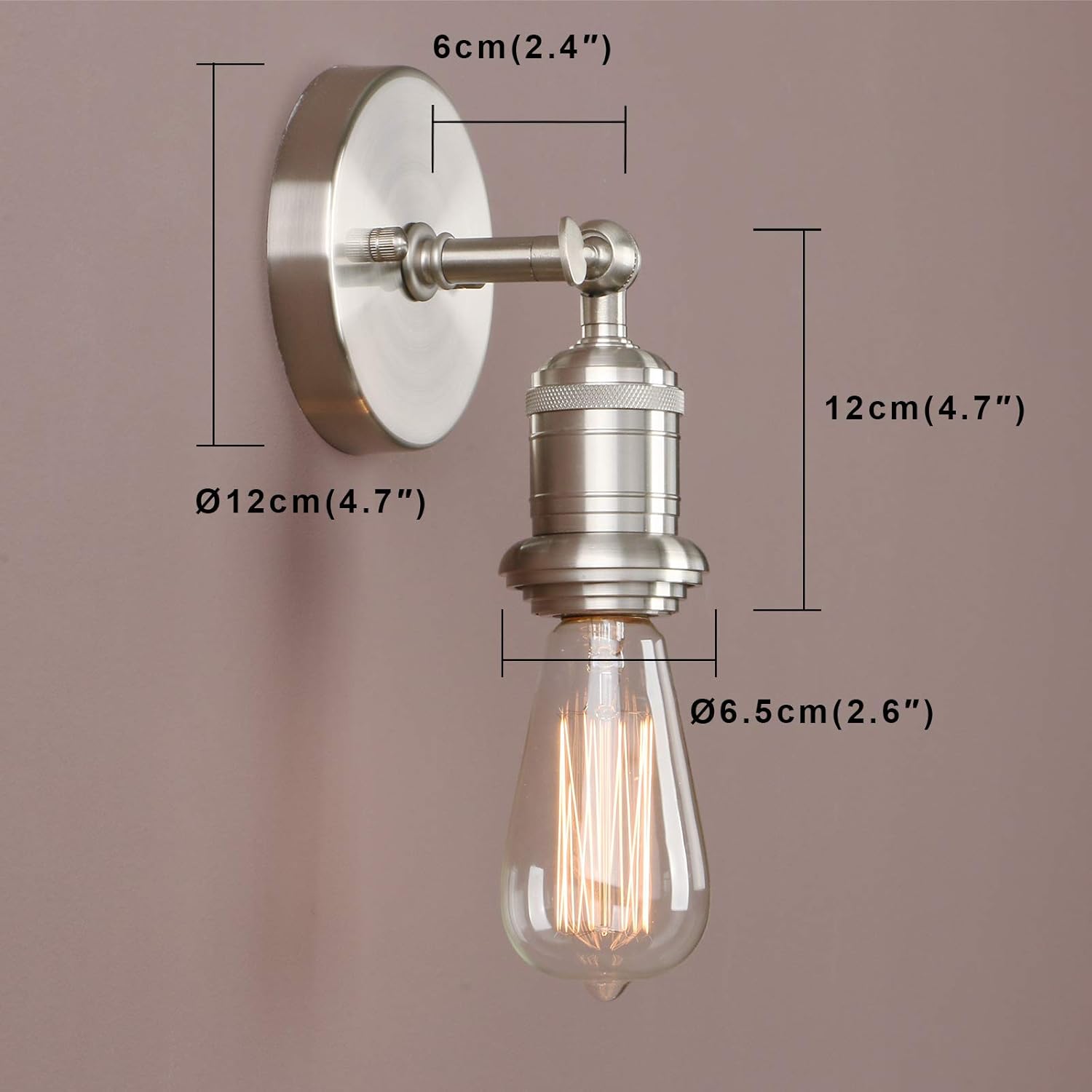 Badezimmerlampe Chrom Farbe Innenleuchte Yosoan Wandleuchten Vintage