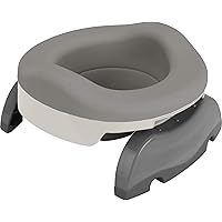 Potette Plus Potty Value Pack: Kalencom 2in1 Potette Plus Portable Potty and Reusable Collapsible Liner for Home Use (White/G