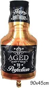 30a fiesta de cumpleaños feliz decoración whisky champán cerveza vidrio