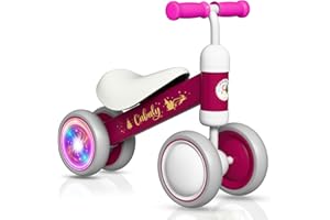 Cubuly Baby Balance Bike for 1-3 Year – First Birthday Boy Girl Gifts 12-36 Month Mini Bike|Colorful Lighting Wheels|Ride on Toys |Toddler Balance Bike 1-3 Indoor/Outdoor Bike