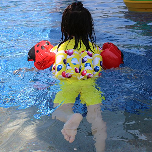 Kids Swim Suit Toddler Float Swimwear with Cap and Armband Sun Protection