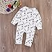 Baby Toddler Boys Girls Jumpsuit Romper Spring Autumn Winter Onesies Clothes Outfit (12-18months, white)