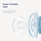 MAM Perfect Night Soothers 6-18 Months 2 Pack Glow in Dark Case White/Grey view 5