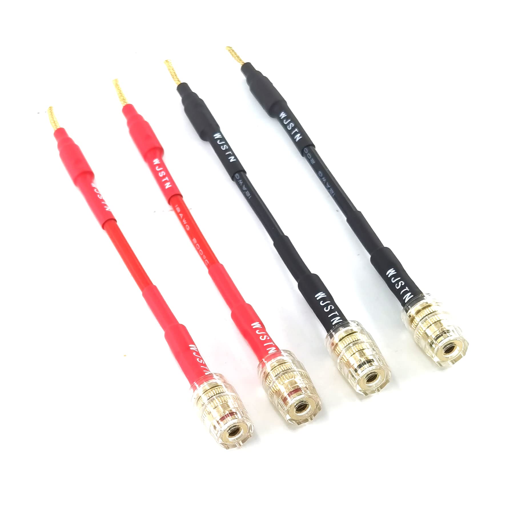 8 Stück Flex Pin Bananenstecker – 2 Mm, Vergoldet, Geflochten, Lötfrei, Für Lautsprecherkabel 12–18 AWG, Für Verstärker & Audio