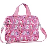 Topevoeon Kids Tablet Bag with Handle Shoulder Strap, 13 inch Cute unicorn Tablet Sleeve Carrying Bag Case for Boy Girl Fit Fire HD 10 HD 8 IPAD 10 11 A16 10.2 7 8 9 Kids pro Tablets DJS