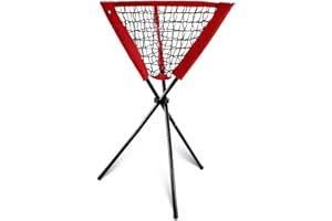 JISPOORT Baseball Practice Ball Caddy - Portable Batting Training Holder with 60-Ball Capacity | Heavy-Duty Steel Frame & Pol