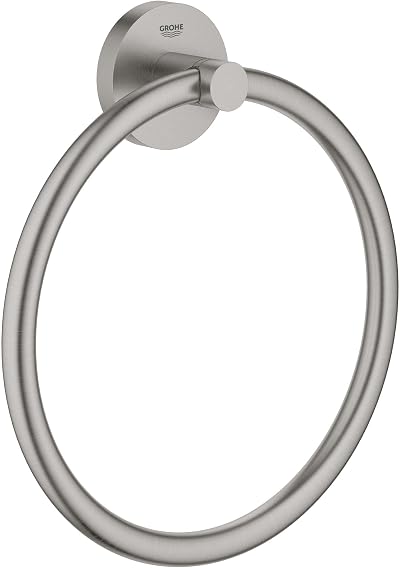 GROHE Start QuickFix Towel Ring Stainless Steel Look 200 mm 41174DC0