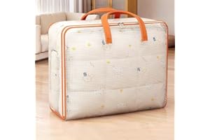 Oversized Moving Bags Heavy Duty, Clear Storage Bags with Zipper and Reinforced Handles, Closet luggage Organization and Stor