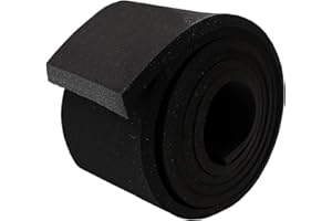 Neoprene Foam Strip Roll by Dualplex, 3" Wide x 10' Long x 1/4" Thick, Weather Seal High Density Stripping – Weather Strip Ro
