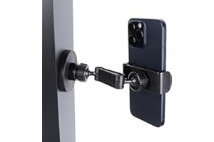 FPN Gym Magnetic Phone Holder Mount Attach to Metal Surface, 360° Rotatable Heavy Duty Magnet Phone Mount for Gym Workout Record, Compatible with iPhone, Samsung, All Cell Phone