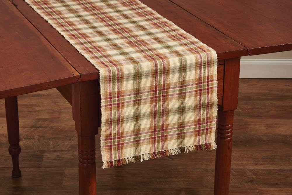 Best Fall Plaid Table Runner