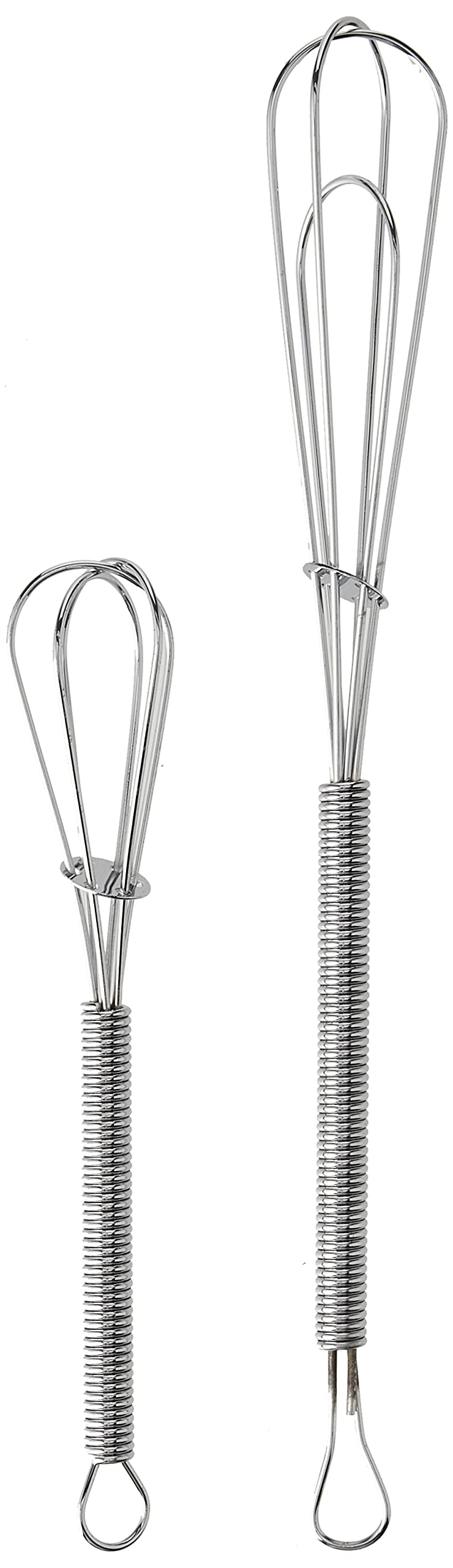 Chef Aid 2 Stainless Steel Mini Whisks, Silver, Small Hand Whisks for Mixing, Whipping & Blending, Ideal for Sauces, Gravies, Drinks, Shakes & Toppings, Durable Kitchen Utensils Set