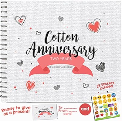 2nd Anniversary Gifts For Couples By Year Two Year Booklet With