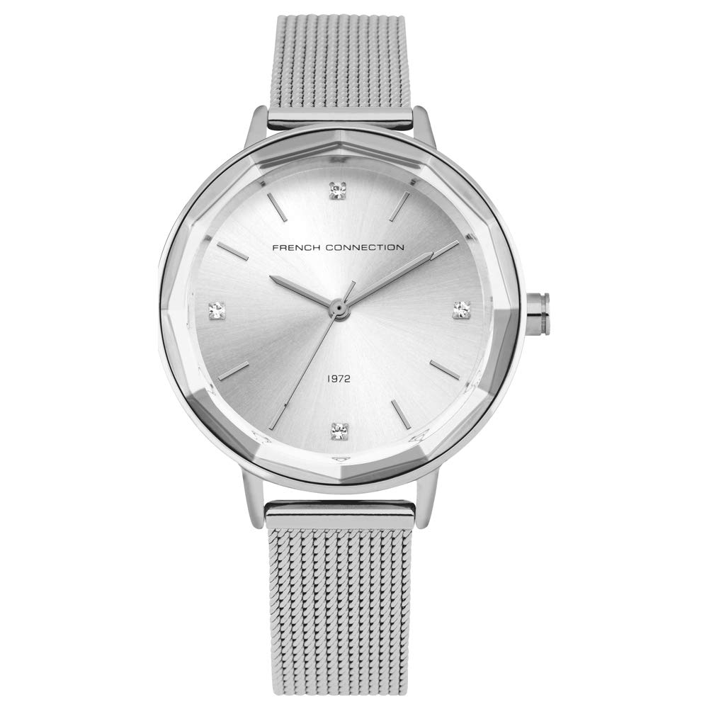 French Connection Womens Analogue Classic Quartz Watch with Stainless Steel Strap FC1318SM
