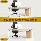 MOKANI Under Desk Cable Management Tray Clamp No-Drill Wire Organiser Metal view 4