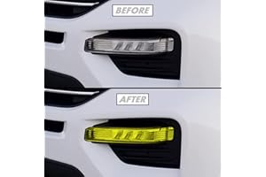 SlickMod PreCut Vinyl Smoke Tint for 2020-2023 Ford Explorer Foglight (4. Foglight, Yellow)
